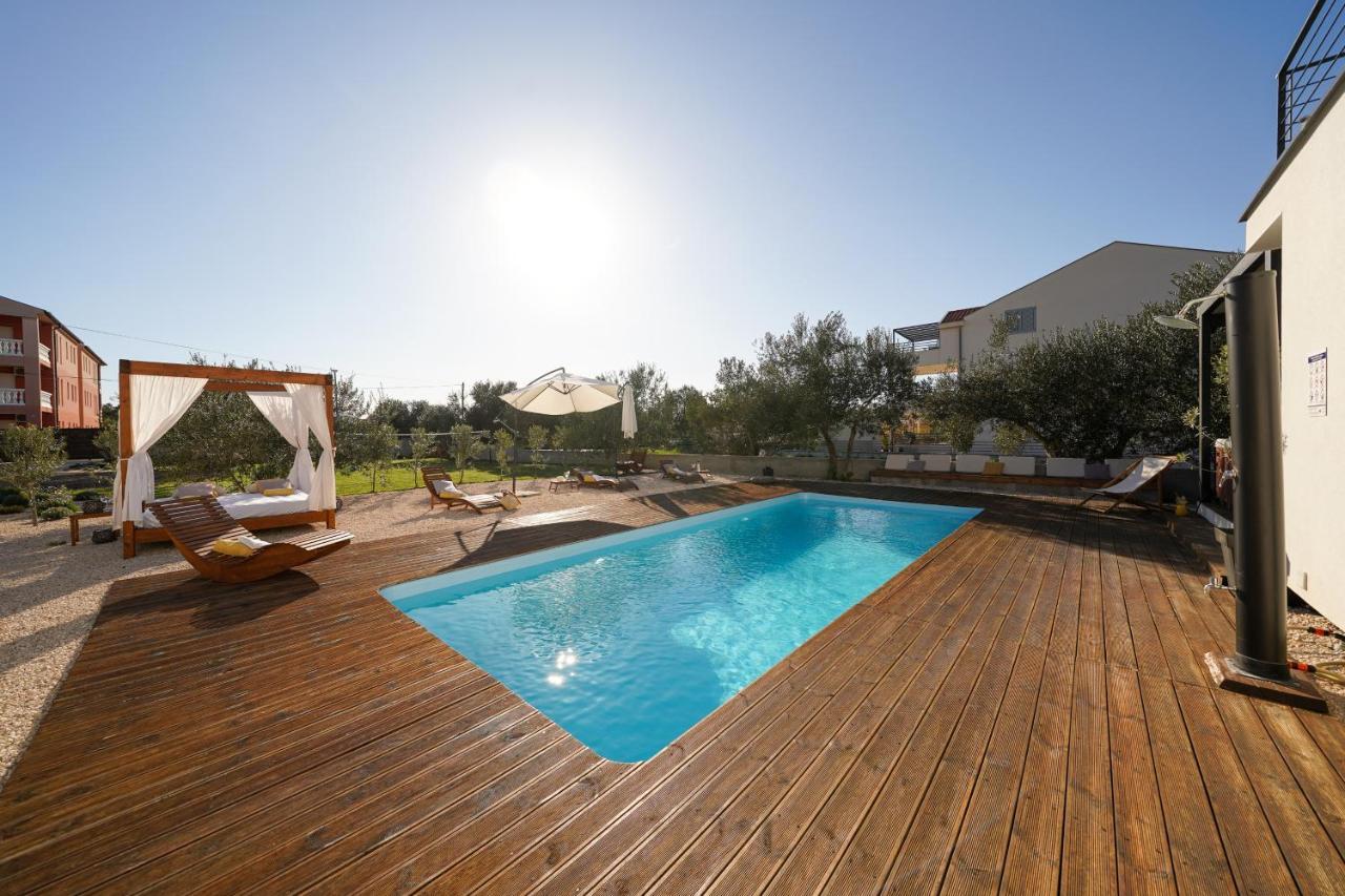 Villa Suncica With Heated Pool, Jacuzzi And Bikes Near Zadar Sukošan Eksteriør bilde