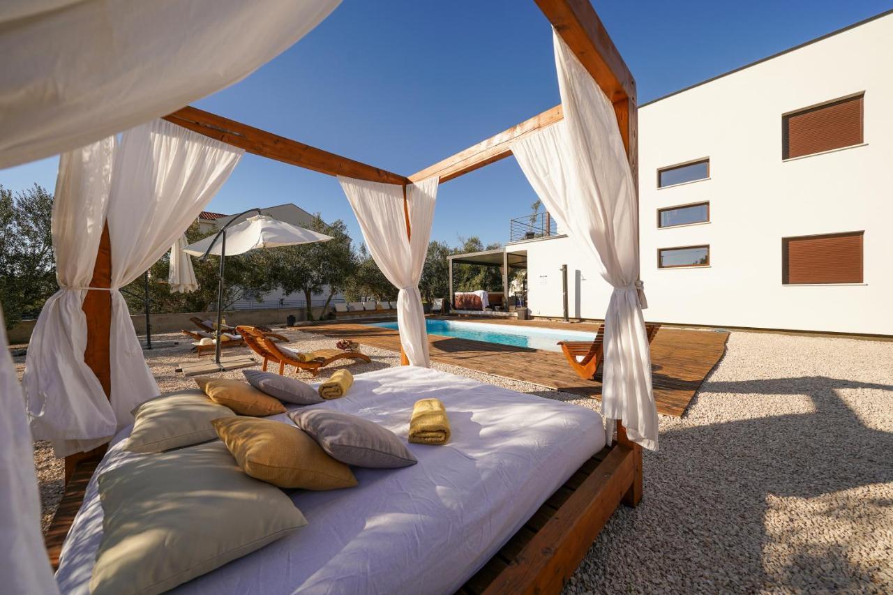 Villa Suncica With Heated Pool, Jacuzzi And Bikes Near Zadar Sukošan Eksteriør bilde